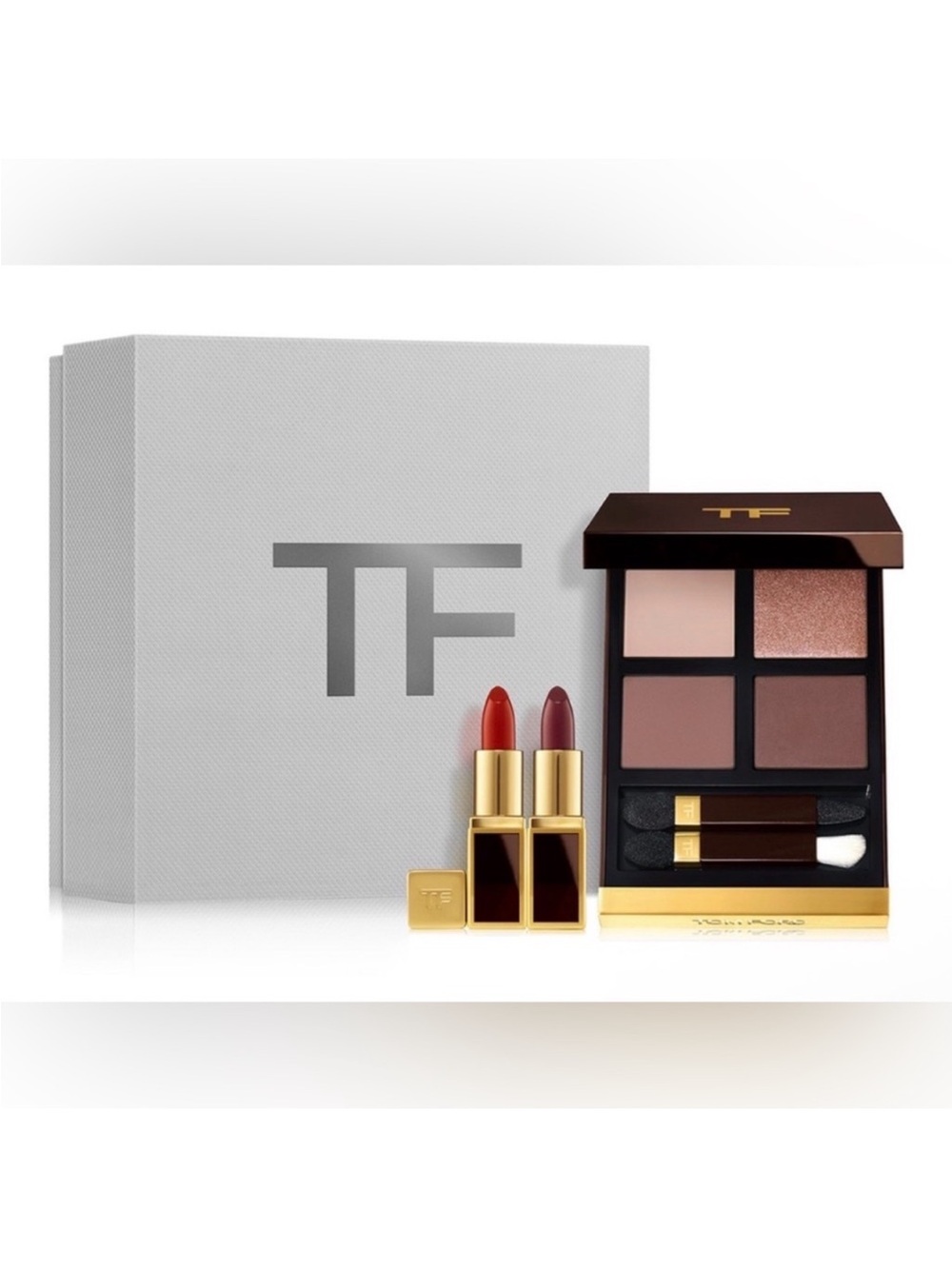 Tom Ford 3-Pc. Eye Color Quad & Lip Color Mini Deluxe Set NIB